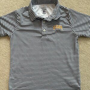 USNA Striped Golf Polo Shirt